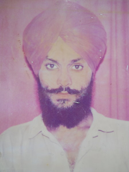 Photo of Sarwan Singh, victim of extrajudicial execution on July 09, 1992, in Patti, by Punjab Police