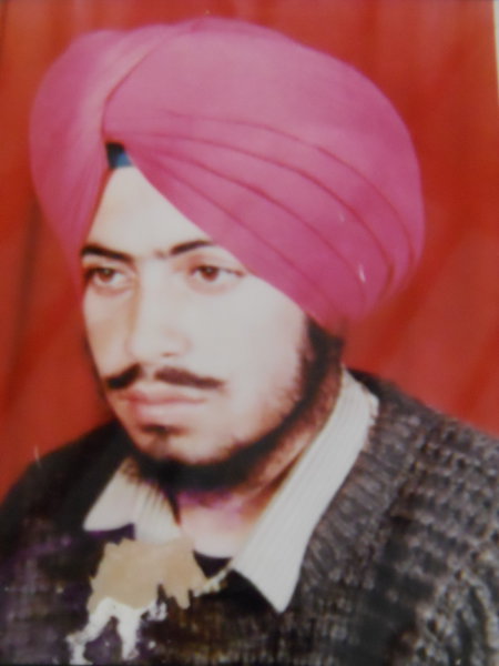 Photo of Gurjeet Singh, victim of extrajudicial execution on January 19, 1992, in Kathu Nangal, by Punjab Police