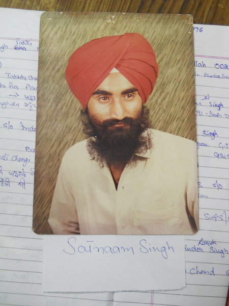 Photo of Satnaam Singh, victim of extrajudicial execution on April 26, 1991, in Jandiala, by Central Reserve Police Force