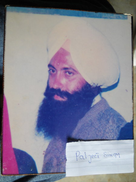 Photo of Paljeet Singh, victim of extrajudicial execution between July 29, 1991 and August 31,  1991, in Amritsar,  by Unknown type of security forcesPunjab Police