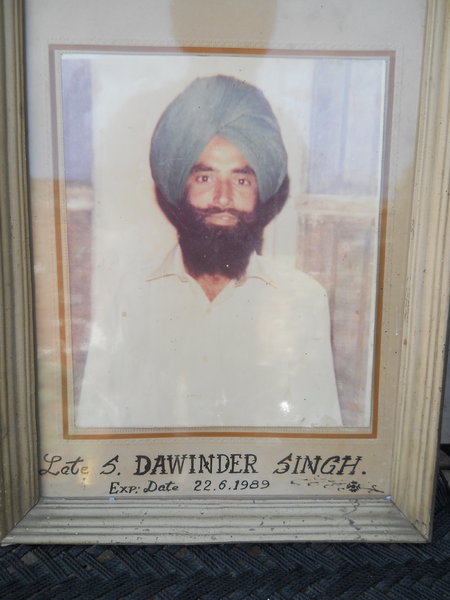 Photo of Davinder Singh, victim of extrajudicial execution on June 22, 1989Central Reserve Police Force