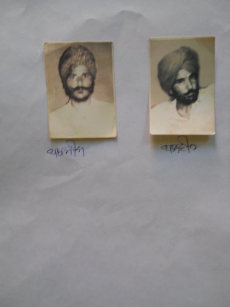 Photo of Balvir Singh, victim of extrajudicial execution, date unknown, in Kacha Pakka, by Punjab Police