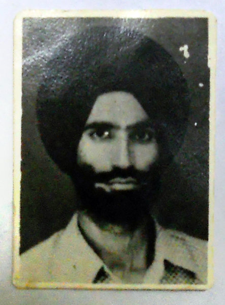 Photo of Gajjan Singh, victim of extrajudicial execution on July 18, 1984, in Chak Sikandar 38th Battalion CRPF Camp, by Central Reserve Police Force