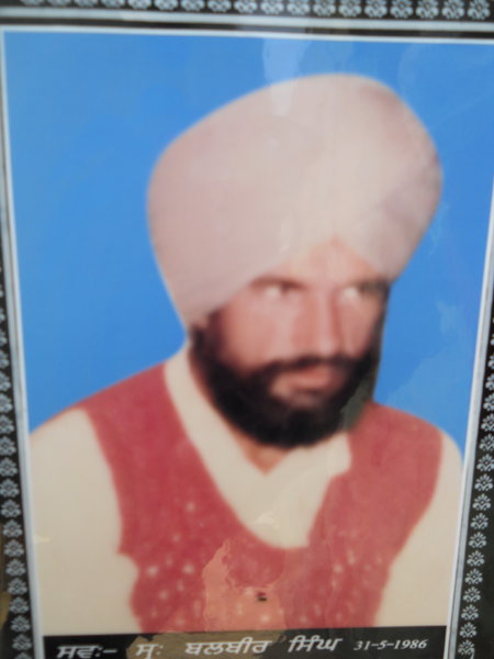 Photo of Balbir Singh, victim of extrajudicial execution on May 31, 1986Central Reserve Police Force