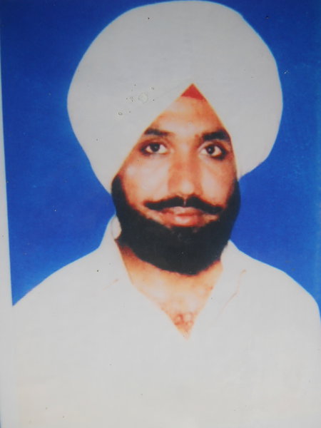 Photo of Kuldeep Singh, victim of extrajudicial execution on July 05, 1992, in Tarn Taran CIA Staff, by Punjab Police