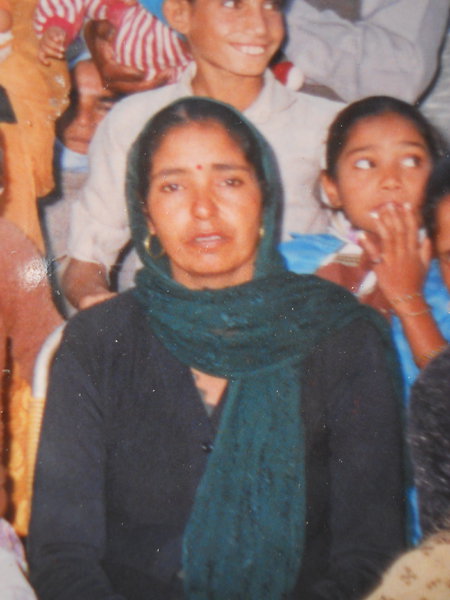 Photo of Paramjit Kaur, victim of extrajudicial execution between July 1, 1993 and August 31,  1993, in Sathiala, by Punjab Police