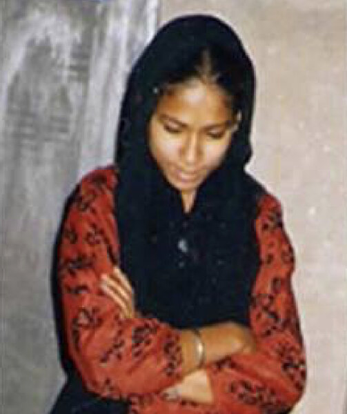 Photo of Madanjit Kaur, victim of extrajudicial execution on June 01, 1991, in Beas, by Punjab Police; Black cat