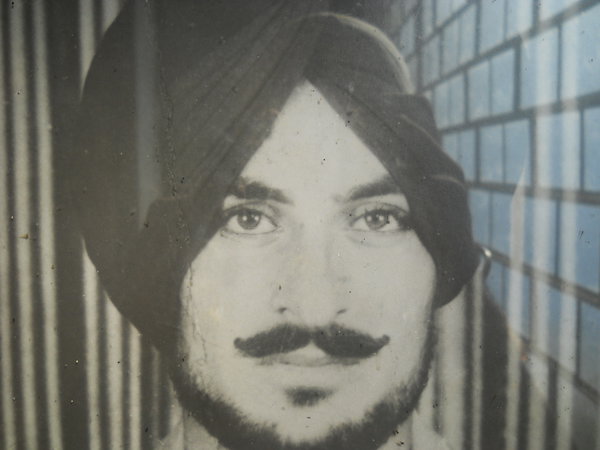 Photo of Balwinder Singh, victim of extrajudicial execution between April 2, 1992 and April 3,  1992, in Majitha, by Punjab Police