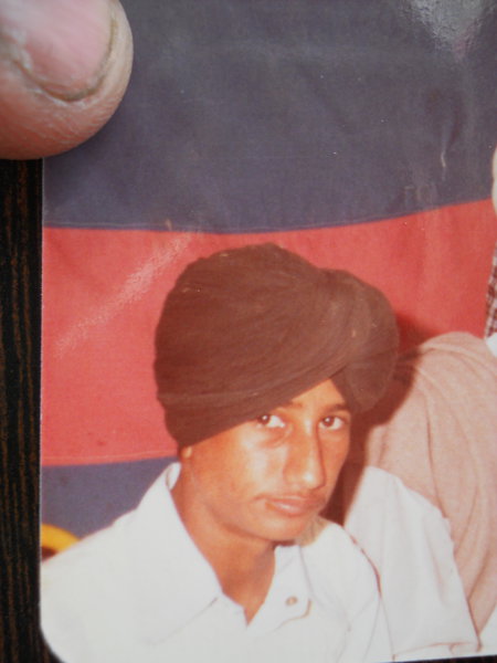 Photo of Mangat Singh, victim of extrajudicial execution between April 1, 1991 and May 30,  1991, in Bhikhiwind, by Punjab Police