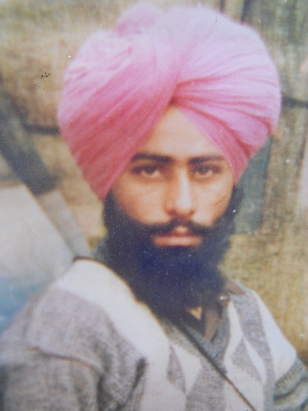 Photo of Jarnail Singh, victim of extrajudicial execution on October 29, 1991, in Amritsar, by Punjab Police