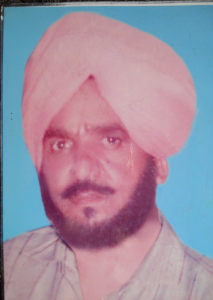 Photo of Balbir Singh, victim of extrajudicial execution between March 15, 1992 and March 17,  1992, in Amritsar, by Punjab Police; Central Reserve Police Force