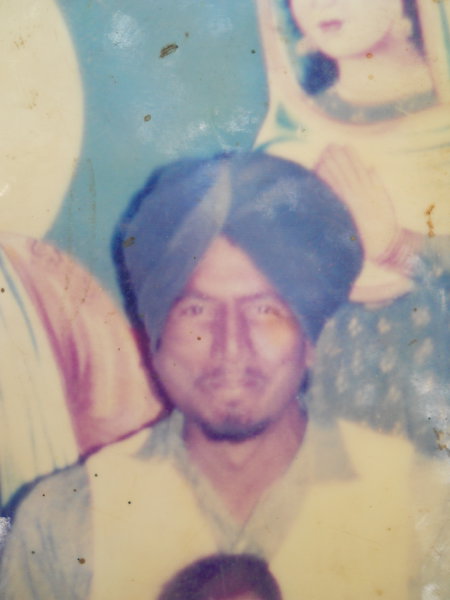 Photo of Dharm Singh, victim of extrajudicial execution on June 14, 1992, in Verowal, Khadur Sahib, by Punjab Police