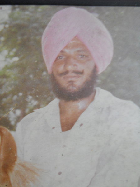 Photo of Kashmir Singh, victim of extrajudicial execution between September 12, 1990 and September 20,  1990, in Saidpur BSF Post, Lopoke,  by Punjab Police; Border Security Force, in Saidpur BSF Post, Lopoke, by Punjab Police; Border Security Force