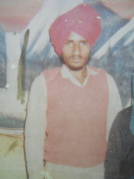 Photo of Labh Singh, victim of extrajudicial execution on March 31, 1992, in Jandiala, by Central Reserve Police Force
