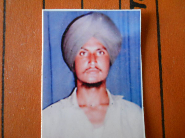 Photo of Shamsher Singh, victim of extrajudicial execution on May 02, 1991, in Patti, by Punjab Police