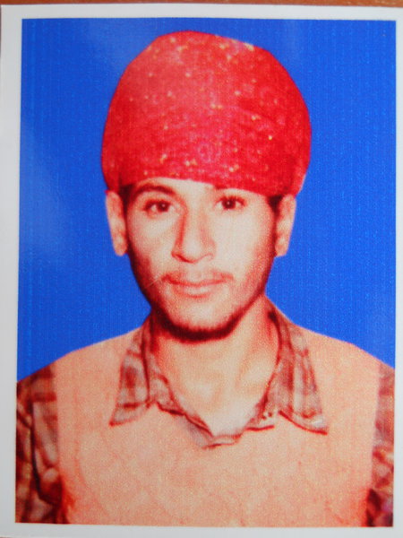Photo of Salwinder Singh, victim of extrajudicial execution between October 1, 1990 and November 30,  1990, in Amritsar, by Punjab Police