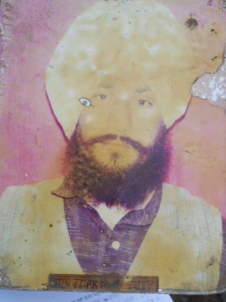 Photo of Rashpal Singh, victim of extrajudicial execution on May 22, 1991, in Raja Sansi, by Punjab Police