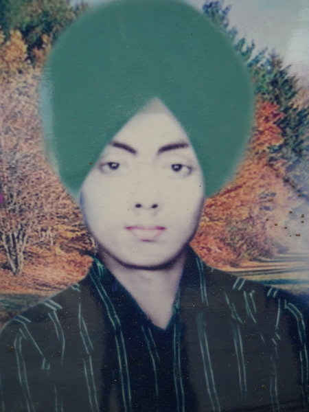Photo of Talwinder Singh, victim of extrajudicial execution on November 24, 1990, in Amritsar, by Punjab Police