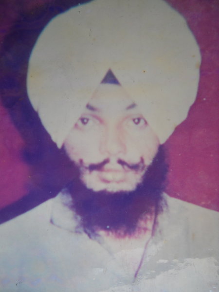 Photo of Kuldip Singh, victim of extrajudicial execution between November 1, 1992 and November 30,  1992, in Ajnala, Majitha, by Punjab Police
