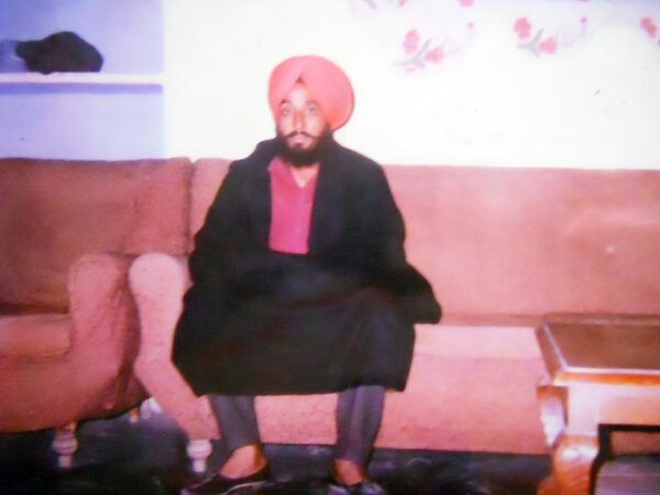 Photo of Davinder Singh, victim of extrajudicial execution on April 24, 1992, in Raja Sansi, by Punjab Police