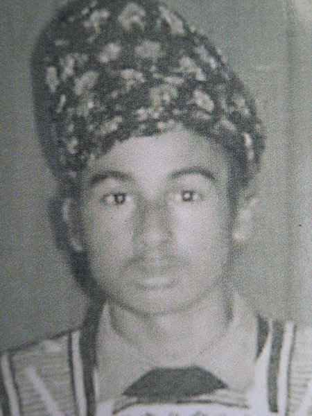 Photo of Hardial Singh, victim of extrajudicial execution on January 18, 1991, in Valtoha, by Punjab Police
