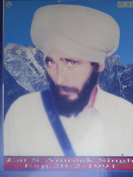 Photo of Amrik Singh, victim of extrajudicial execution on September 23, 1990, in Makhu, by Punjab Police