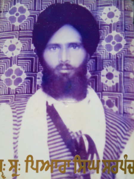 Photo of Piara Singh, victim of extrajudicial execution between March 27, 1993 and May 27,  1993, in Tarn Taran, Tarn Taran CIA Staff, by Punjab Police