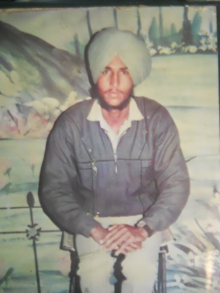 Photo of Balwinder Singh, victim of extrajudicial execution on November 07, 1992, in Valtoha, by Punjab Police