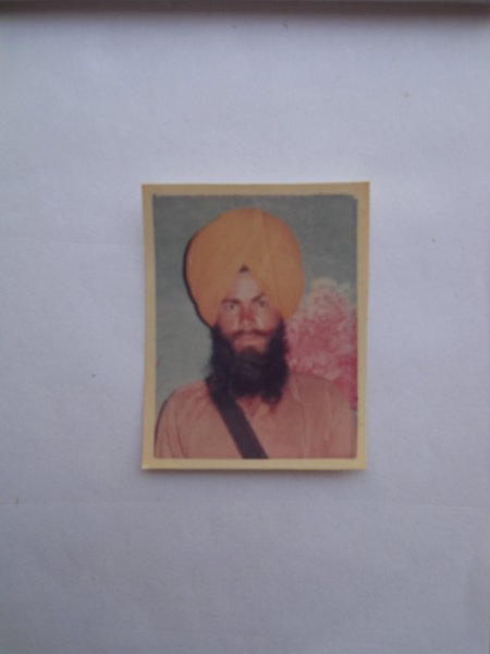 Photo of Gurnam Singh, victim of extrajudicial execution on April 04, 1991, in Goindwal, by Punjab Police