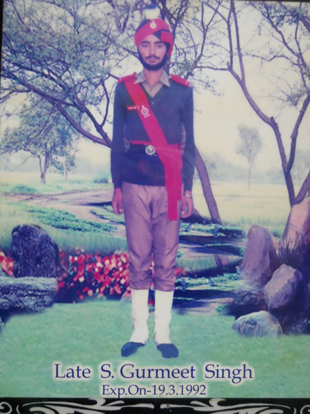 Photo of Gurmeet Singh, victim of extrajudicial execution on June 19, 1992, in Verowal,  by Punjab Police; Army, in Verowal, Khadur Sahib, by Punjab Police