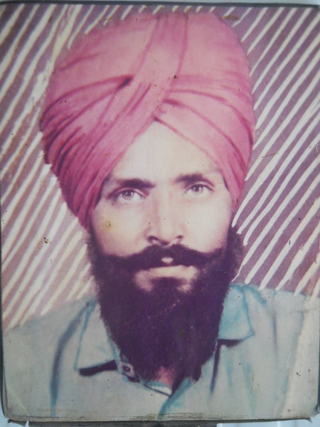Photo of Surjit Singh, victim of extrajudicial execution on May 08, 1992, in Baba Bakala, Jandiala,  by Punjab Police; Army, in Baba Bakala, Jandiala, by Punjab Police