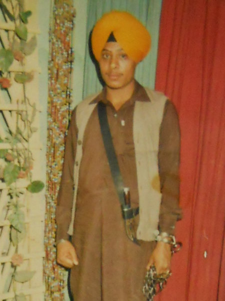 Photo of Manjit Singh, victim of extrajudicial execution between December 31, 1987 and January 1,  1988, in Amritsar, by Punjab Police