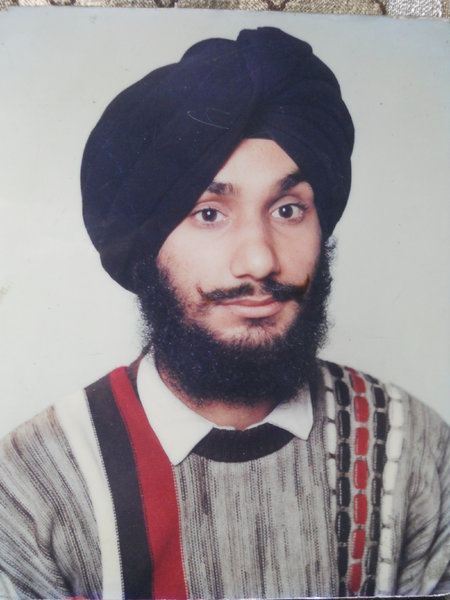 Photo of Sukhcharn Singh, victim of extrajudicial execution on April 11, 1991, in Amritsar, by Punjab Police
