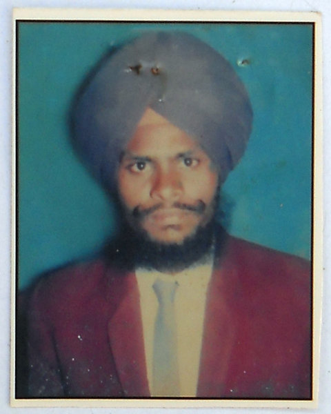Photo of Jaspal Singh, victim of extrajudicial execution between June 12, 1990 and June 18,  1990, in Jandiala,  by Punjab Police; Central Reserve Police Force, in Jandiala, by Punjab Police