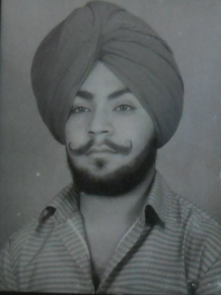 Photo of Sarvpreet Singh, victim of extrajudicial execution on September 20, 1987, in Amritsar, by Punjab Police