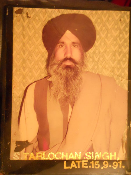 Photo of Tarlochan Singh, victim of extrajudicial execution on September 15, 1991, in Bathinda,  by Unknown type of security forces, in Bathinda, by Unknown type of security forces