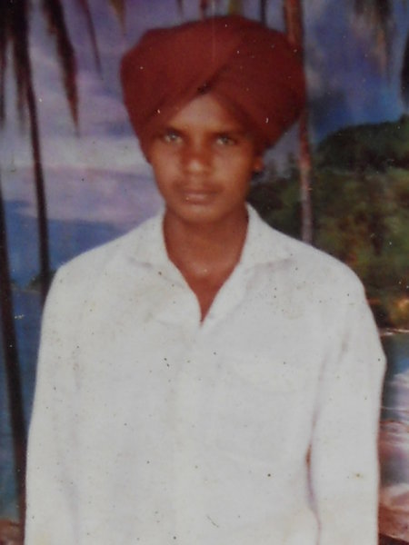 Photo of Lakhwinder Singh, victim of extrajudicial execution between September 30, 1993 and October 5,  1993, in Verowal, by Punjab Police