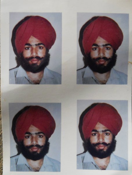 Photo of Ram Singh, victim of extrajudicial execution between February 21, 1991 and February 25,  1991, in Patti, by Punjab Police