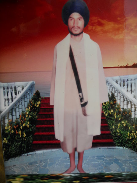 Photo of Gurmukh Singh, victim of extrajudicial execution between April 1, 1992 and April 2,  1992, in Amritsar, by Punjab Police