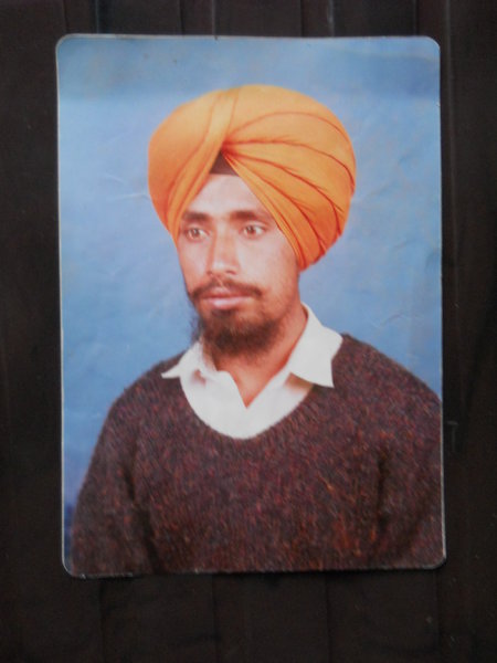 Photo of Pargat Singh, victim of extrajudicial execution on November 04, 1992, in Raja Sansi, by Punjab Police