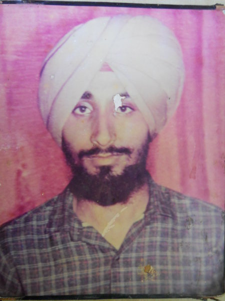 Photo of Sukhwinder Singh, victim of extrajudicial execution on July 07, 1991, in Amritsar, by Punjab Police