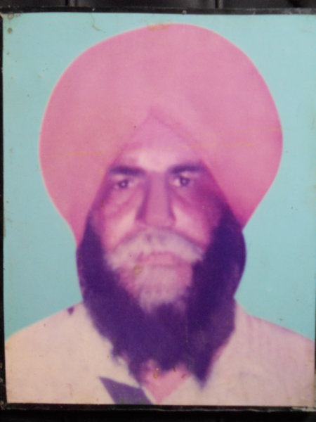 Photo of Harbans Singh, victim of extrajudicial execution between November 25, 1991 and November 26,  1991, in Patti, by Punjab Police