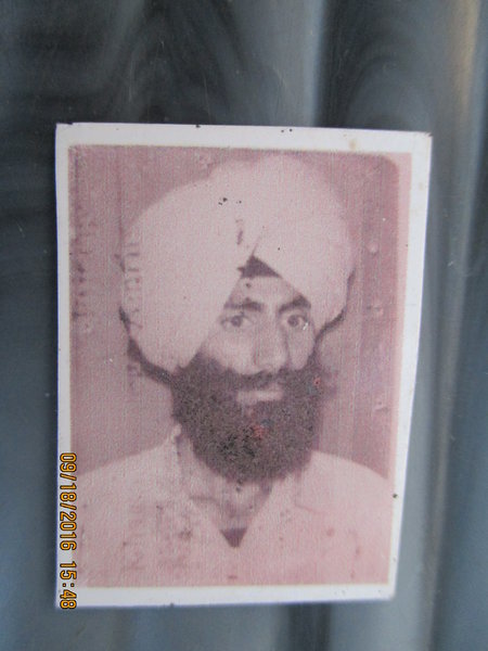 Photo of Bachitar Singh, victim of extrajudicial execution on July 04, 1992, in Harike, by Punjab Police