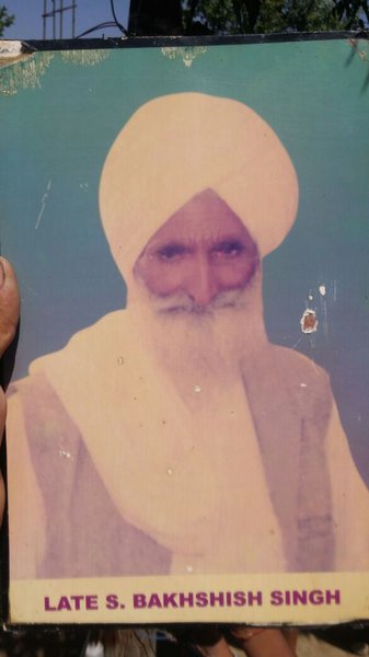 Photo of Bakhshish Singh, victim of extrajudicial execution between September 15, 1994 and September 20,  1994, in Mehta, Uchoke Kalan,  by Punjab Police; Central Reserve Police ForcePunjab Police