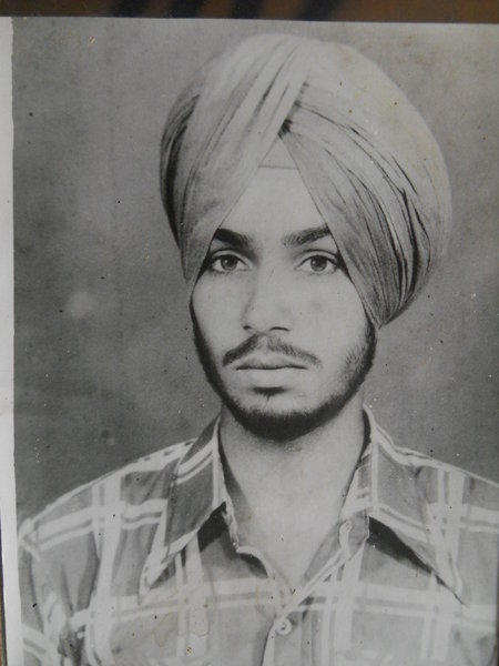 Photo of Harpal Singh, victim of extrajudicial execution on June 08, 1984, in Kathu Nangal,  by Army, in Kathu Nangal, by Army