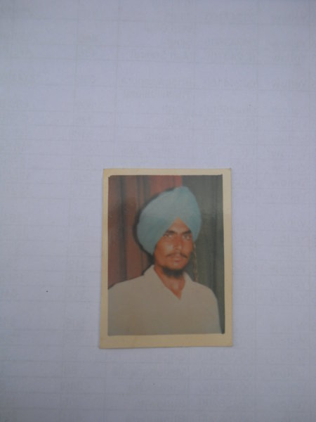 Photo of Amrik Singh, victim of extrajudicial execution on June 13, 1993, in Kairon, by Punjab Police