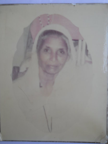 Photo of Dat Kaur, victim of extrajudicial execution on December 03, 1992, in Joga, Cheema,  by Punjab Police; Black cat, in Joga, by Punjab Police