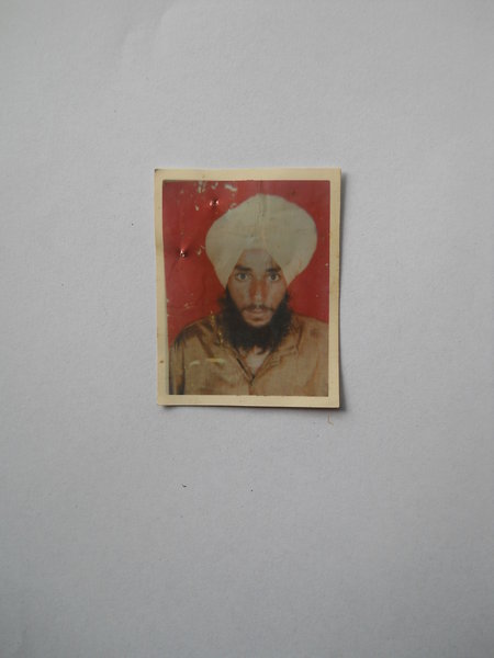 Photo of Lakhwinder Singh, victim of extrajudicial execution on March 26, 1993, in Batala, by Punjab Police