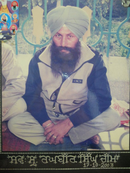 Photo of Raghbir Singh, victim of extrajudicial execution on October 17, 2003Black cat
