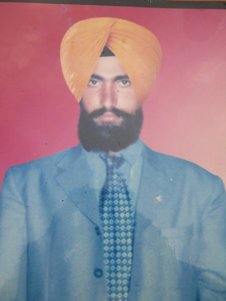 Photo of Nirvair Singh, victim of extrajudicial execution on April 13, 1990, in Tarn Taran, by Punjab Police